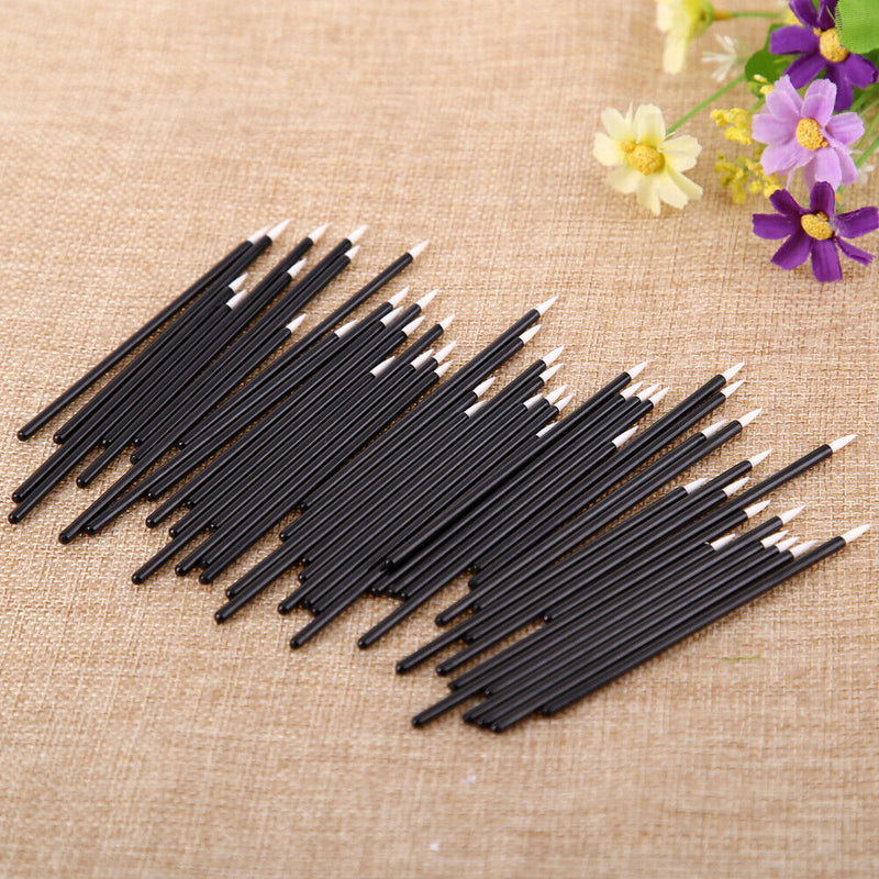 50pcs Disposable Eyeliner Eye Liner Liquid Wand Applicator Cosmetic Brush