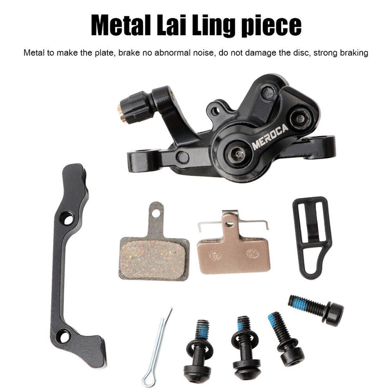 MEROCA MTB Bike Disc Brake Calipers Rotor Set Scooter Front Rear Bicycle Parts