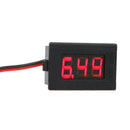 0.36inch LED Digital Voltmeter DC 4.5-30V Two Line Volt Meter(Red) Newly