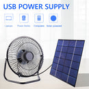 Portable 8 inch USB Solar Exhaust Fan Air Extractor Portable 7W 6V 8 inch USB