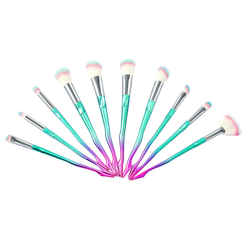 10pcs Makeup Brushes Set Blush Foundation Shadow Concealer Cosmetic Beauty Tools