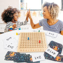 #A Wooden Montessori Math Toys Practical Manipulatives Chart Games for Fun Learn