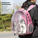 Pet Travel Carrier Transparent Space Capsule Cat Bubble Backpack (Pink)