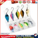 10pcs Metal Spoon Fishing Lures Artificial Sequins Baits for Bass (2.5g) Newly