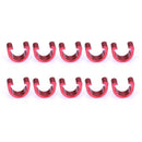 10pcs Bike Bicycle C-Clips Buckle Hose Brake Gear Cable Housing Guide(Red) Newly