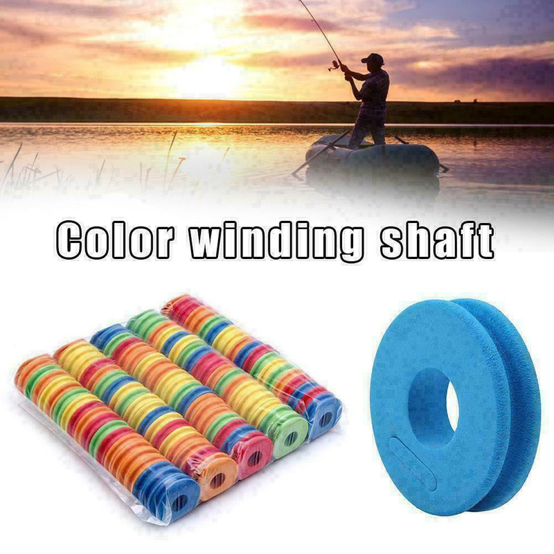 100pc/Set Foam Winding Board Fishing Line Spools Tool S3G6 Tackle R9B2