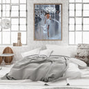 Full Cross Stitch Handcraft 11CT Stamped Umbrella Woman Needlework DIY Home Draw