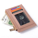 Women Retro Cat Print Multi-slot Card Holder PU Mini Credit Card ID Card Wallet