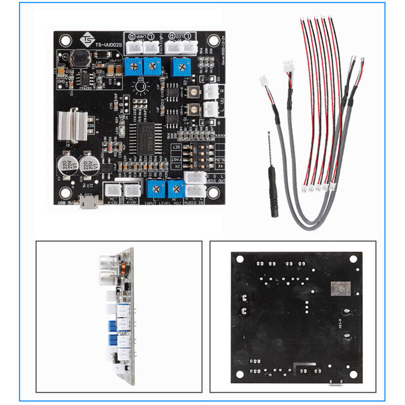 TS-VU002B Stereo Audio Amplifier Driver Board Adjustable DB VU Level Meter Newly