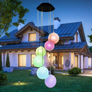 Solar LED Wind Chimes Lamp Color-change Night Light Party Decoration (A) Newly