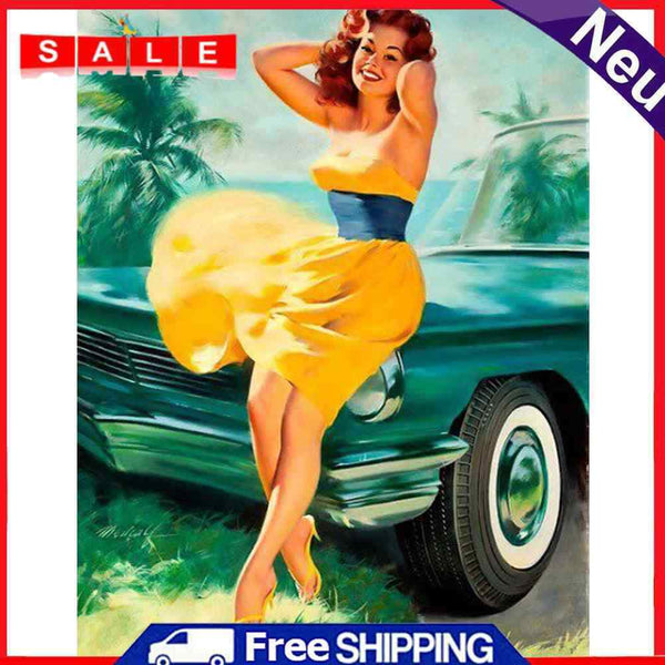 Acrylic Oil Painting By Number Beauty Digital Picture Home Wall Decor for Gift