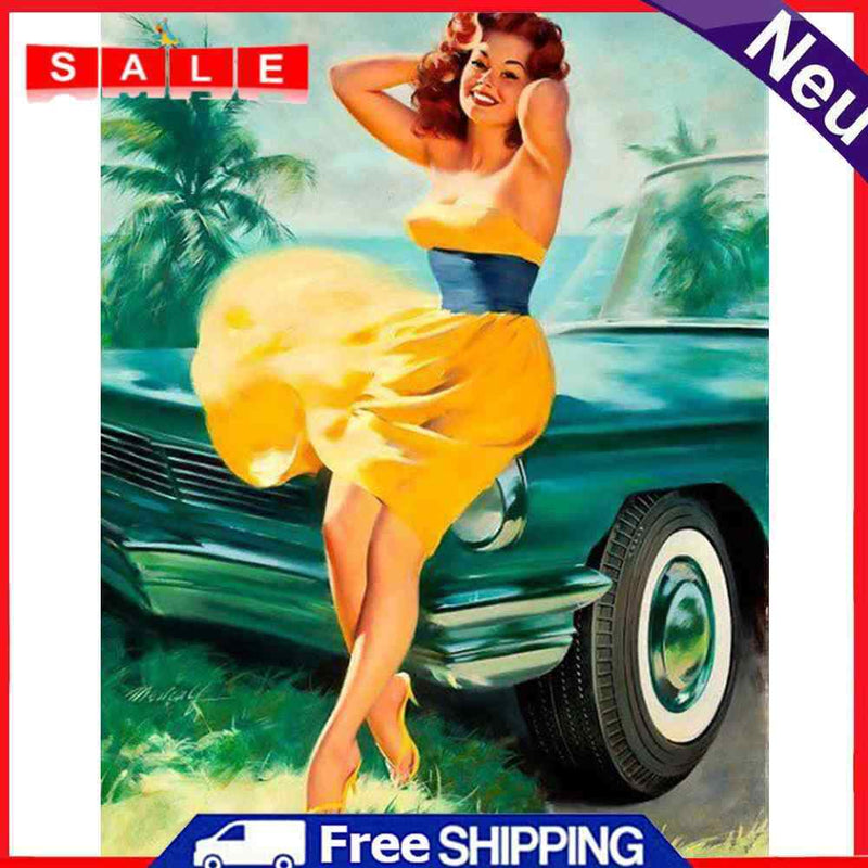 Acrylic Oil Painting By Number Beauty Digital Picture Home Wall Decor for Gift