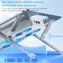 Foldable Laptop Desk Stand Cooling Fans Notebook Computer Holder Bracket Rack