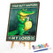 Oil Paint by Numbers Crocodile Canvas Artwork Living Room Picture Decoration Kit