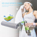 Ice Cold Towel Summer Outdoor Fitness Quick Dry Cooling Towel (Light Grey) Newly