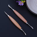 2pcs 4 Heads Woodwork Sculpture Tools Stainless Steel Ceramic Shaper Carver