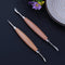 2pcs 4 Heads Woodwork Sculpture Tools Stainless Steel Ceramic Shaper Carver