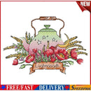 Partial Embroidery Teapot Stamped Canvas 14CT DIY Cross Stitch Kits (J534)