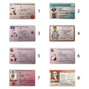 Santa Claus Driver License Card Christmas Gifts Greeting Cards Decor (Style