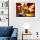 5D Diamond Painting DIY Excavator Full Round Drill Mosaic Home Decoration Gifts
