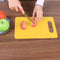 10pcs Plastic Non Slip Anti Bacterium Cutting Board Chopping Block(Yellow)