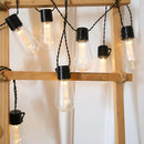 30LED Solar String Lights Bulb Retro Garland Christmas Yard Decor (6.5m)