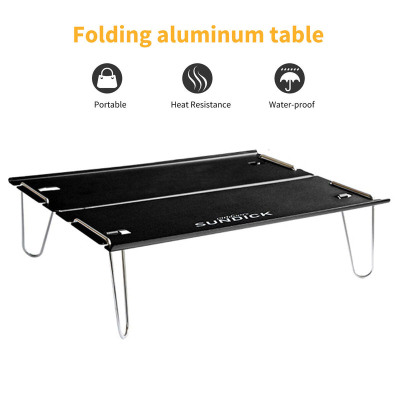 Ultralight Outdoor Folding Aluminum Camping Table Mini Picnic Table with Bag