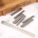 9pcs Metal Jewelry Stamps Punch Working Blank Bangle Stamping Mold (Heart) Newly