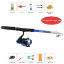 Spinning Fishing Rod Combo Portable Fishing Tackle Pole Full Kits for Beginner