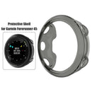 Soft Transparent TPU Case for Garmin Forerunner 45 Protector Cover (Black)