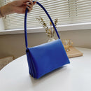 Fashion Multi Layer PU Solid Color Underarm Bag Women Casual Tote Shoulder Bags
