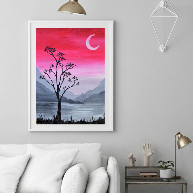 Canvas Pictures Hand Painted Scenery Kit DIY Paint By Numbers Kit Oil Ornamen