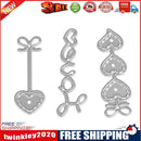 3pcs Love Lines Dies Stencil Craft Embossing Cut Die For DIY Scrapbooking