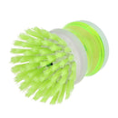 Removable 2 In 1 Cleaning Brushes Wash Pot Brush Pot Dish Brush Soap Dispensers