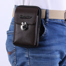 Casual Litchi Pattern Clutch Men PU Leather Belt Purse Card Holder Small Wall