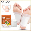 EELHOE 10 Pack Ginger Foot Patches Bamboo Vinegar Stress Relief Foot Pads