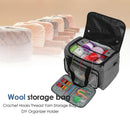 Knitting Sewing Needles Storage Bag Portable Yarn Tote Hooks Organizer