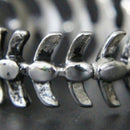 Male Fashion Geometric Biker Metal Wedding Rock Fish Bone Ring Punk Gothic