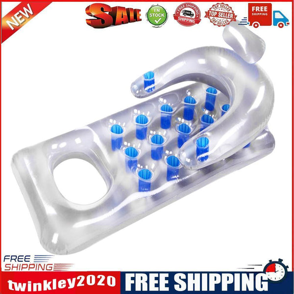 Inflatable Floating Row Pool Air Mattresses Water Sport Float Lounger Chair