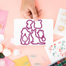 Koala Giraffe Penguin Bear Paper Cut Dies Silicone Seal Stamp Mold (C) Newly