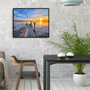 Sunset Oil Painting By Numbers Kit Acrylic Paints On Canvas Art Pictures