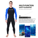 SLINX Men Wetsuit Quick Dry Long Sleeve Full Body Diving Suit Wetsuit (XL) Newly