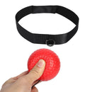 Head-Mounted Boxing Reflex Ball To Rais Reaction Boxing Exercise Set (Red B
