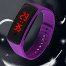 Fashion LED Watch Candy Color Silicone Wristband Sport Bracelet Digital Display