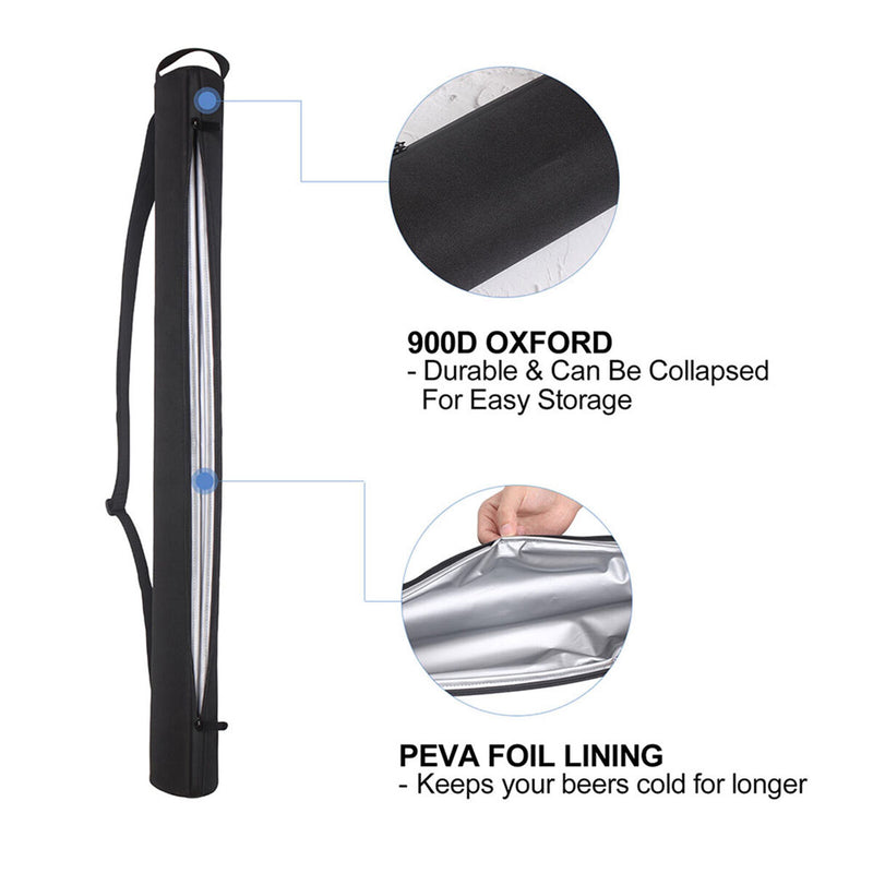 Golf Cooler Bag - 7-Can Insulated Cooler Sleeve Beverage Storage Case (L) Newly