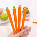 1Pcs Novelty Cute Carrot Plastic Gel Pen Office School Stationery Pen Gift E3J7