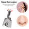 Nose Trimmer for Men Stainless Steel Manual Nasal Razor Washable (Metal)