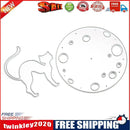 Round Cat Metal Cutting Dies Stencil DIY Scrapbooking Embossing Paper Craft