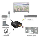 Grwibeou Digital To Toslink Fiber Optic Analog Audio Coaxial Converter T0W2 Q7N7