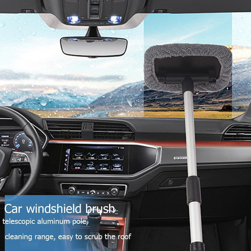 Telescopic Microfiber Car Windshield Cleaning Brush Car Window Wiper Cleaner